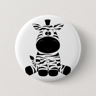 zebra voor kinderen ronde button 5,7 cm