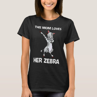 Zebra Voor Moeder Afrikaanse Dierentuin Dier T-shirt