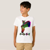 zebra voor vrede t-shirt (Voorkant volledig)