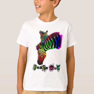 zebra voor vrede t-shirt