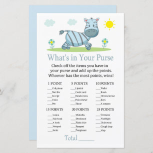 Zebra Wat zit er in je handtas?