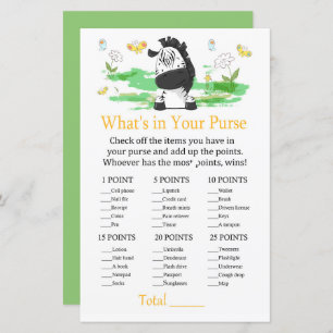 Zebra Wat zit er in je handtas?