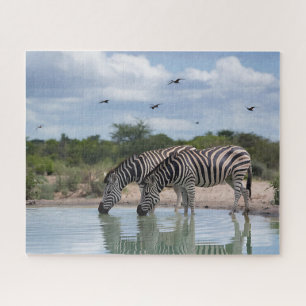 Zebra-waterplaats Legpuzzel