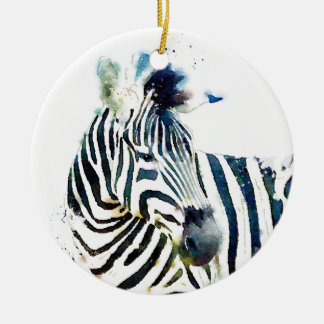Zebra Waterverf Keramisch Ornament