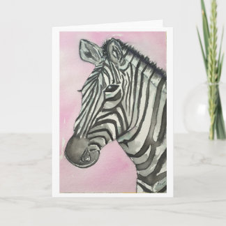 Zebra Wenskaart Kaart