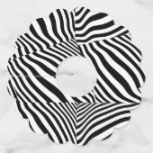 Zebra Wijnglas Scallop Wijnglaslabel (Achterkant)