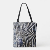 Zebra Wild Animal Natuur Canvas tas (Achterkant)