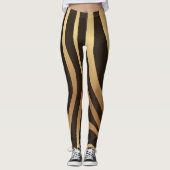 Zebra Wild Animal Pattern Leggings (Voorkant)