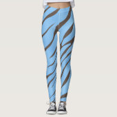 Zebra Wild Animal Pattern Leggings (Voorkant)