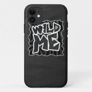 Zebra Wild me Black en Grey iPhone 11 Hoesje