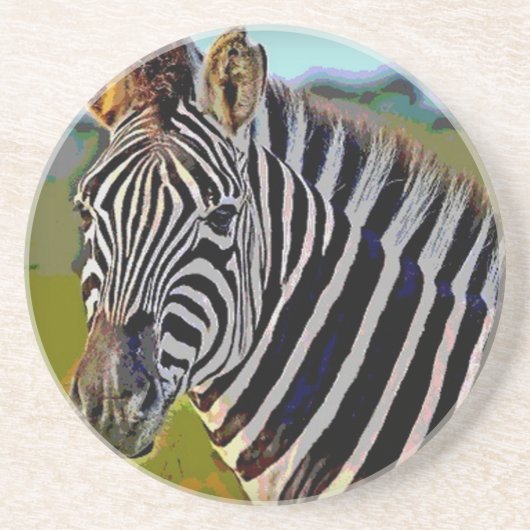 Zebra Zandsteen Onderzetter (Voorkant)
