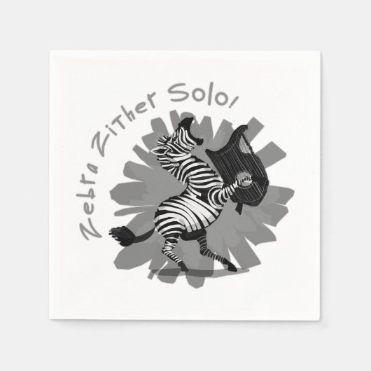 Zebra Zither Solo Servet (Voorkant)