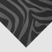 Zebra, zwart en grijs afdrukken tissuepapier (Detail)