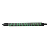 Zebra, zwart en groen afdrukken zwarte inkt pen (Voorkant)