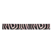 Zebra, zwart en roze afdrukken lint (Voorkant)