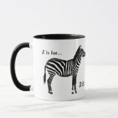Zebra - Zwart-wit Mok (Links)