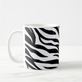 Zebra zwart-wit patroon koffiemok (Links)