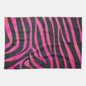 Zebra zwart-witroze afdrukken theedoek (Horizontaal)