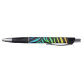 Zebra, zwarte en regenboogafdrukken pen (Bodem)
