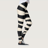 Zebra zwarte en witte streep leggings (Rechts)