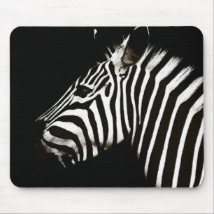 Zebra zwarte en witte strepen muismat