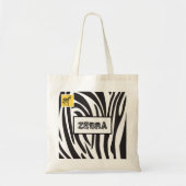 Zebra zwarte en witte strepen, rendy ontwerp tote bag (Voorkant)