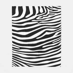 Zebra zwarte witte, stijlvolle patrooncartridge fleece deken