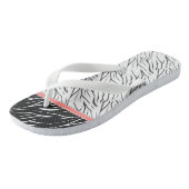 Zebra zwarte witte tijgerleder strepen roze teenslippers (Schuin)