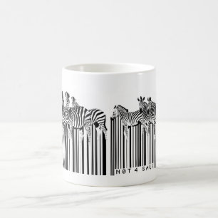 zebraadsbarcode koffiemok