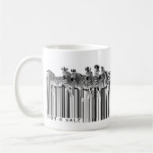 zebraadsbarcode koffiemok (Links)