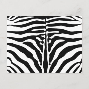 Zebraafdruk Briefkaart
