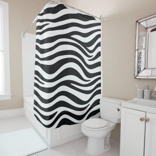 Zebraafdruk Douchegordijn (In situ)