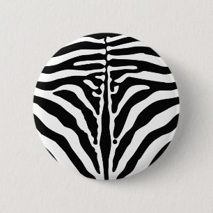 Zebraafdruk Ronde Button 5,7 Cm