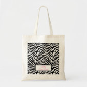 Zebraafdruk Tote Bag (Voorkant)