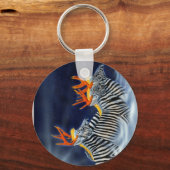 Zebrader in vlucht sleutelhanger (Voorkant)
