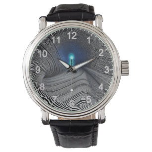 Zebradruk optische illusie, horloge