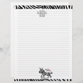 Zebraham- Ik hou van contrast Briefhoofd (Voorkant / Achterkant)