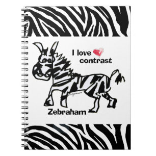 Zebraham- Ik hou van contrast Notitieboek