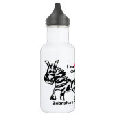 Zebraham- Ik hou van contrast Waterfles (Links)