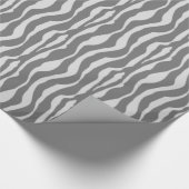 Zebralijnen - Grijze schaduwen Cadeaupapier (Hoek)