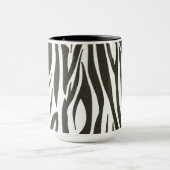 Zebralijnen in zwart-wit mok (Midden)