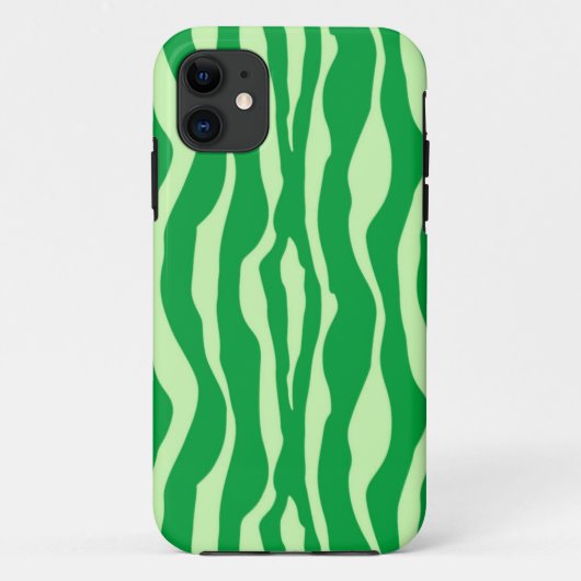 Zebralijnen - Shades of Lime Green Case-Mate iPhone Case (Achterkant)