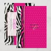 Zebralijnen/weduwen/weduwen Kaart (Voorkant / Achterkant)