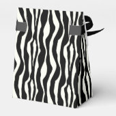 Zebralijnen - Zwart-wit Bedankdoosjes (Achterkant)