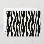 Zebralijnen - Zwart-wit Briefkaart (Voorkant / Achterkant)