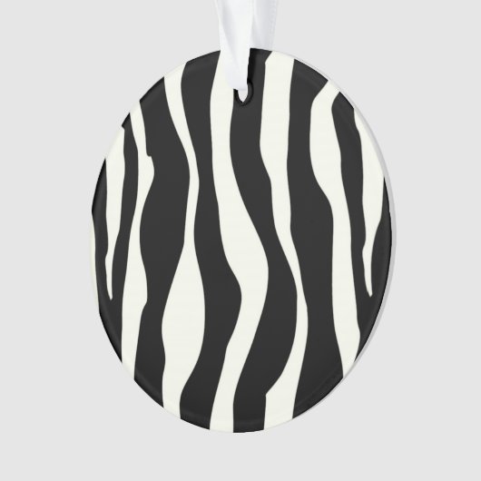 Zebralijnen - Zwart-wit Ornament (voorkant)