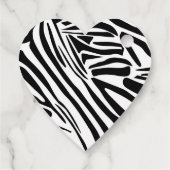 Zebrapatroon Bedankjes Labels (Achterkant)