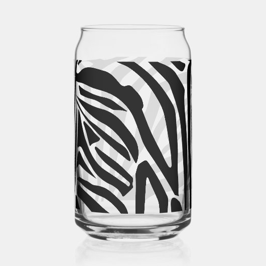 Zebrapatroon Blikvorm Glas (Achterkant)