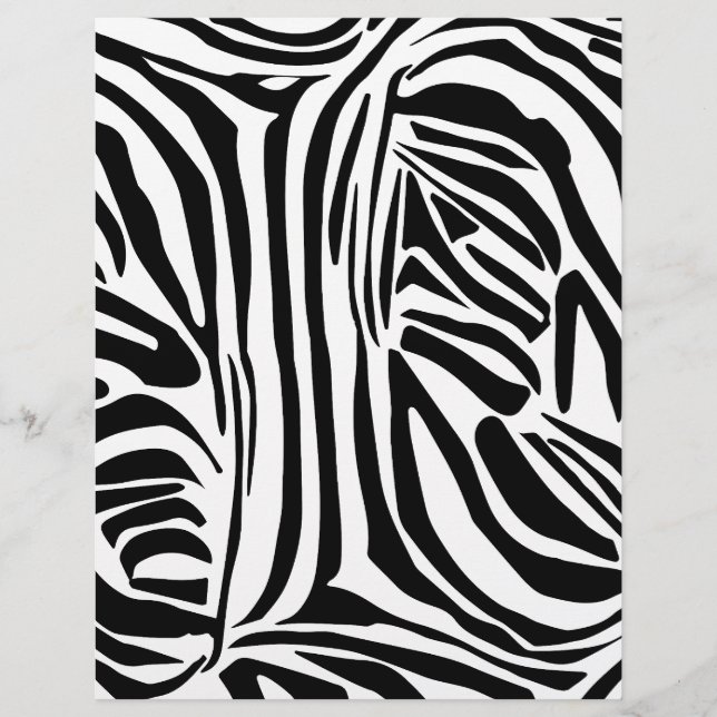 Zebrapatroon Briefhoofd (Voorkant)