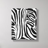 Zebrapatroon Canvas Afdruk (Voorkant)